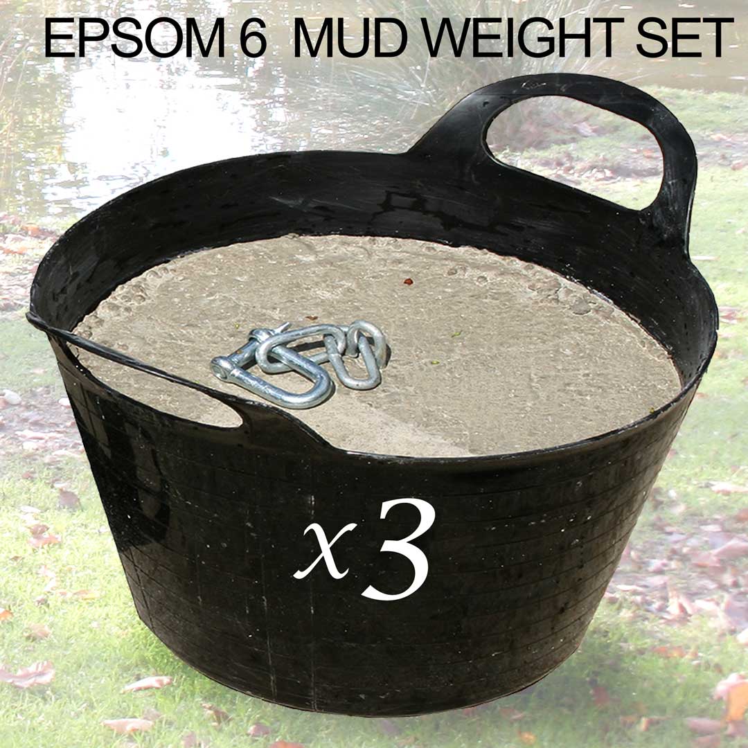 Epsom 6 nest Mud Weight Set