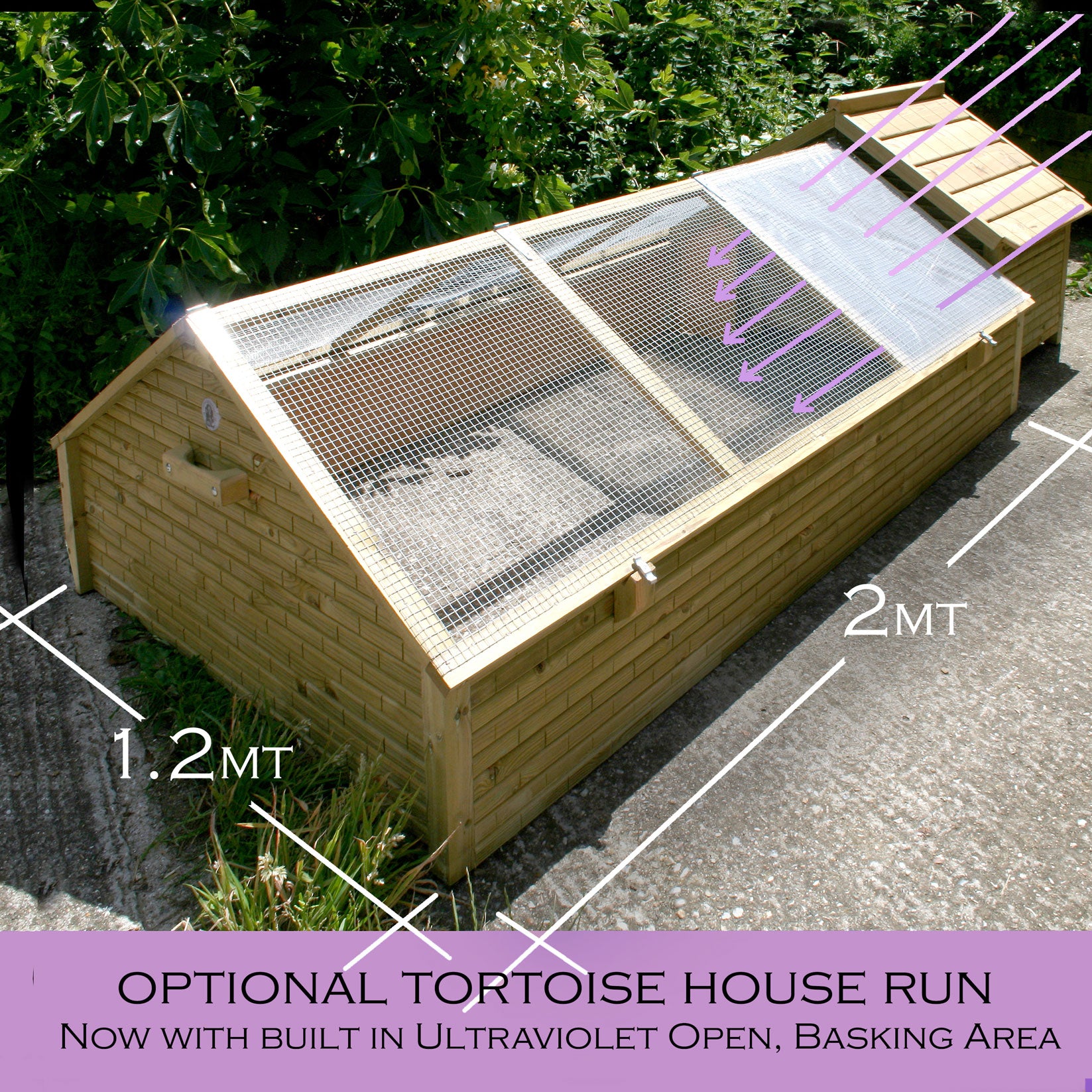 Outdoor Tortoise Enclosure PawHut Tortoise House, Wooden Tortoise